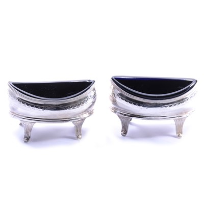 Lot 212 - Pair of George III silver salts, Peter, Ann & William Bateman, London 1804