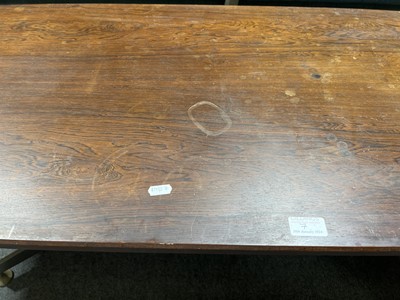 Lot 7 - 1960s rosewood and chrome metal coffee table, G Morley & Son, High Wycombe