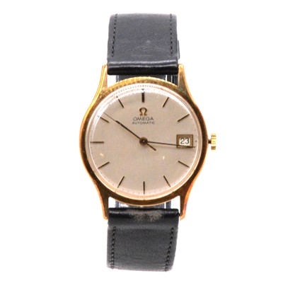Lot 388 - Omega - a gentleman's 9 carat gold automatic presentation wristwatch.