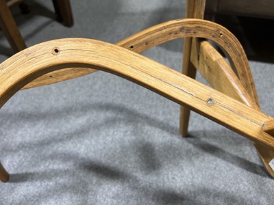 Lot 58 - Mid-century 'Lamino' easy chair frame, designed by Yngve Ekstrom for Swedese