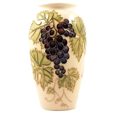 Lot 112 - Sally Tuffin for Moorcroft a vase in the Grapevine design.