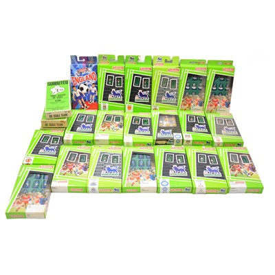 Lot 179 - Twenty-three Subbuteo table football teams, including Barnet, Peru and Coventry, boxed