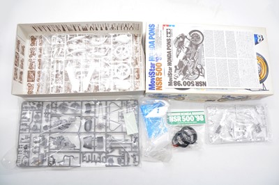 Lot 136 - Three Tamiya model Honda kits, unbuilt, boxed