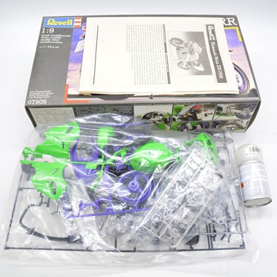 Lot 139 - Four scale model kits, including Revell, Tamiya and Fujimi, boxed