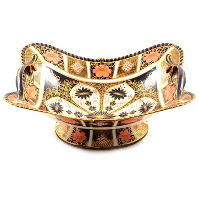 Lot 3 - A Royal Crown Derby twin handled basket, number 1128