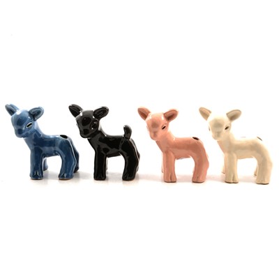 Lot 10 - Four Bourne Denby stoneware Lambs
