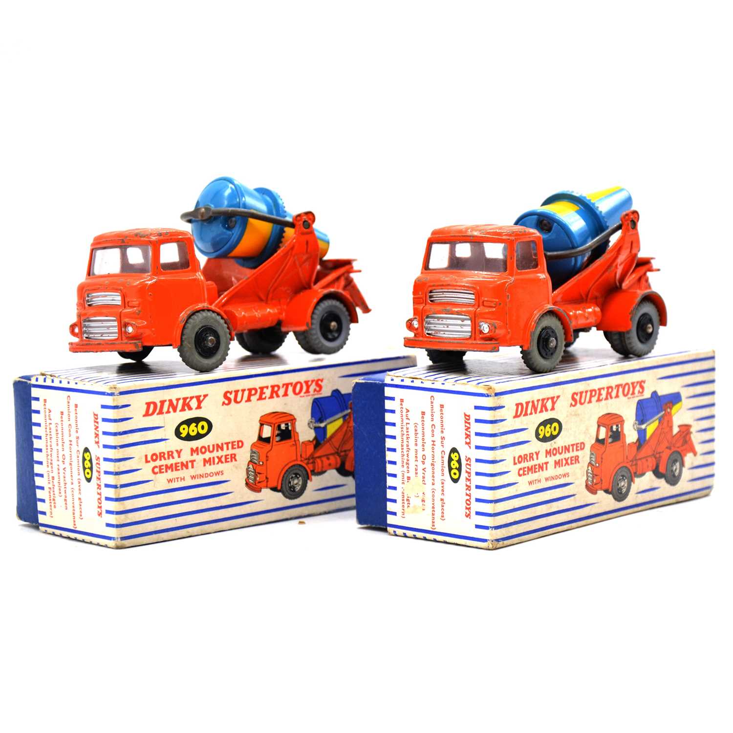 Lot 5 - Two Dinky Supertoys 960 cement mixers, boxed