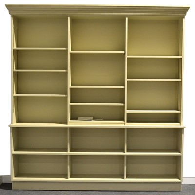 Lot 359 - Modern painted large open bookcase