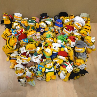Lot 197 - Fifty-four Dakin Garfield teddy bears and plush toys