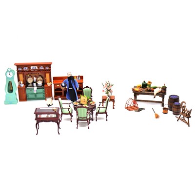 Lot 255 - 1/12 scale dolls house furniture