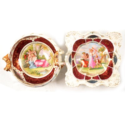 Lot 51 - Seven assorted Royal Vienna style bowls with lustred grounds