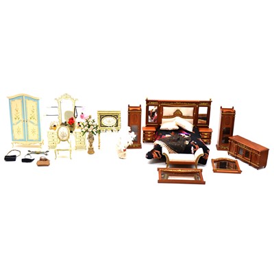 Lot 258 - 1/12 scale dolls house furniture, including Bespaq