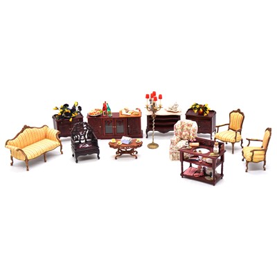 Lot 256 - 1/12 scale dolls house furniture