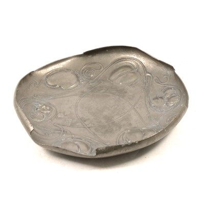 Lot 169 - Archibald Knox for Liberty & Co, a Tudric pewter Bollelin dish