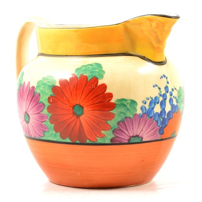 Lot 7 - Clarice Cliff 'Gayday' pattern jug
