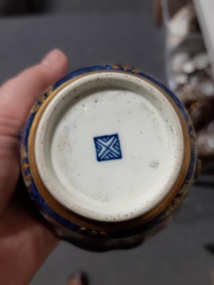 Lot 26 - Small group of English porcelain teawares, and two Continental coffee cans