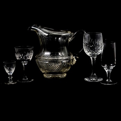 Lot 108 - Quantity of cutglass and stemware