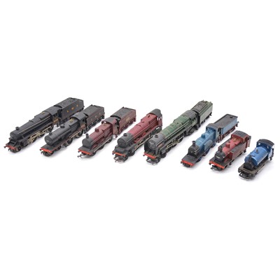 Lot 311 - Eight Tri-ang and Hornby OO gauge steam locomotives