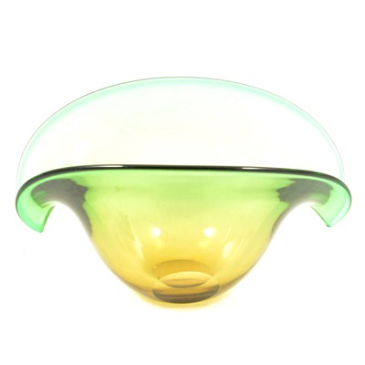 Lot 107 - Murano glass 'Clam' vase, and a Czech glass 'Knobbly' vase