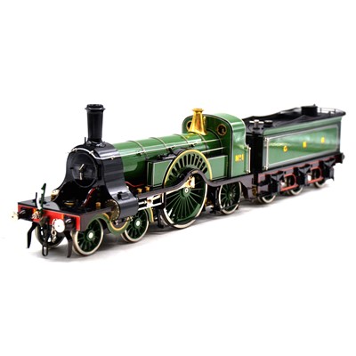 Lot 217 - Aster hobby gauge 1 live steam model railway locomotive, GNR 4-2-2 'Stirling single' no.1