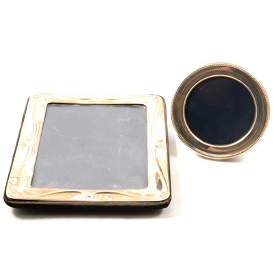 Lot 342 - Two silver faced photograph frames
