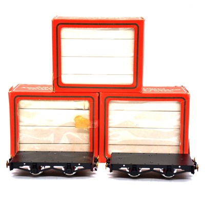 Lot 251 - Mamod O gauge RW6 flat wagons