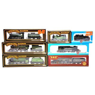 Lot 330 - Seven Airfix, Mainline and GMR OO gauge steam locomotives, boxed