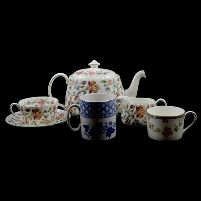 Lot 84 - Minton Haddon Hall part tea service, Spode Geranium part dinner and tea service and other ceramics.