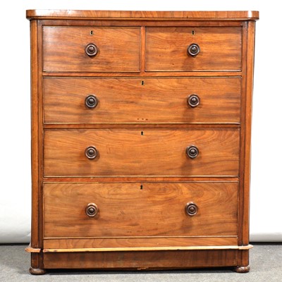 Lot 445 - Victorian mahogany chest of drawers