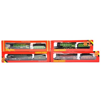 Lot 309 - Four Hornby OO gauge steam locomotives and tenders, boxed