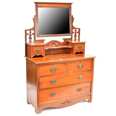 Lot 497 - Victorian walnut dressing table