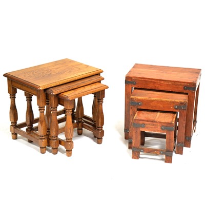 Lot 490 - Two nests of occasional tables