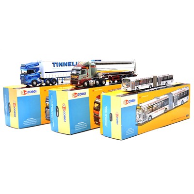 Lot 29 - Three Corgi Anniversary die-cast vehicles, boxed