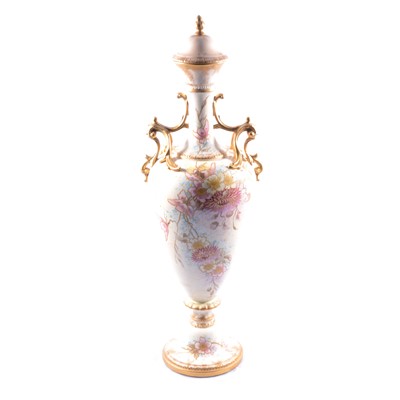 Lot 101 - Large Royal Bonn vase and cover.