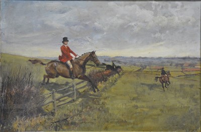 Lot 260 - Adrian Horsley, Out with the Belvoir Hunt