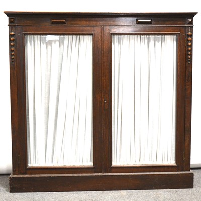Lot 384 - Oak bookcase