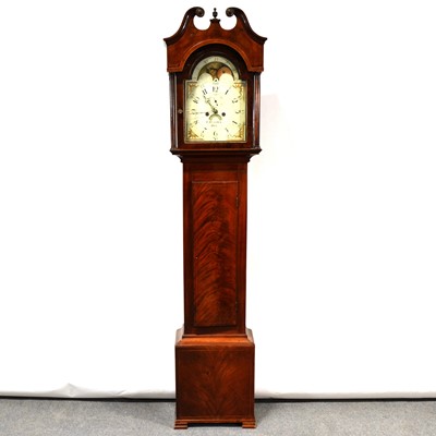 Lot 563 - Mahogany longcase clock