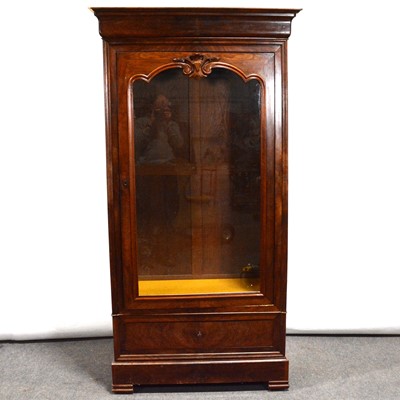 Lot 349 - French mahogany armoire