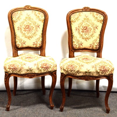 Lot 311 - Pair of French Louis XV style chairs