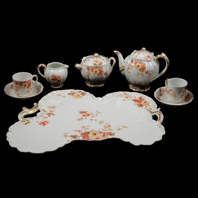 Lot 32 - Haviland Limoges porcelain coffee cabaret set