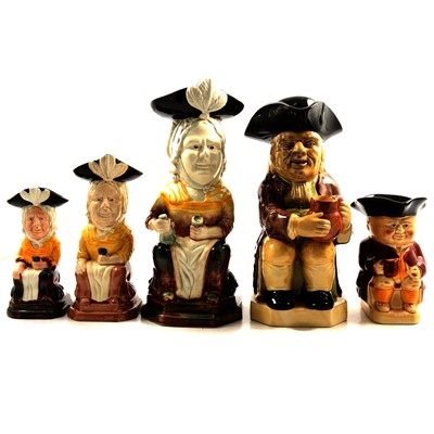 Lot 46 - Eight late 20th century Toby jugs