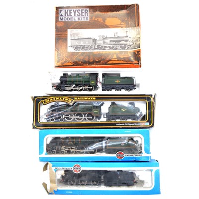 Lot 317 - Five OO gauge locomotives, including Keyser, Hornby, Airfix and Mainline