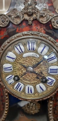 Lot 85 - French boulle mantel clock