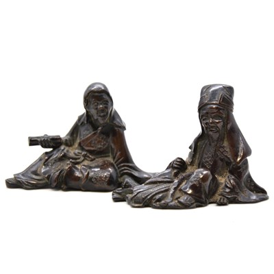 Lot 179 - Two Chinese bronze figures