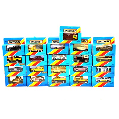 Lot 73 - Twenty-one Matchbox models, in window boxes