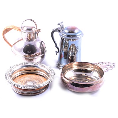 Lot 98 - Electroplated tankard, James Dixon & Sons,...