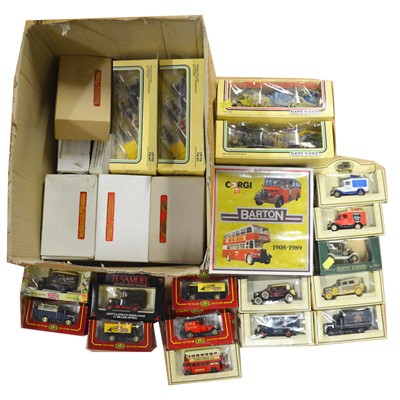 Lot 29 - Twenty-five die-cast models, including Corgi, Lledo, and others, boxed
