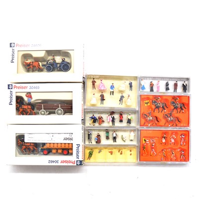 Lot 396 - Ten Preiser HO gauge figurines, boxed