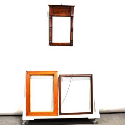 Lot 356 - 19th Century mahogany pier glass, other mirrors and frames.