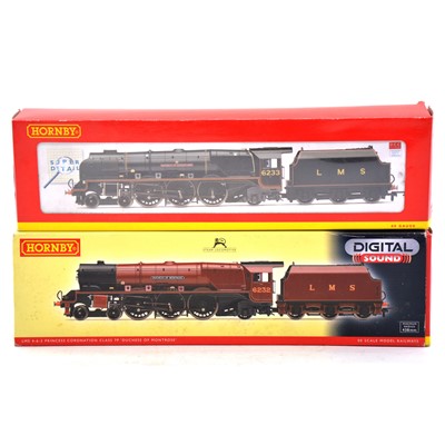 Lot 365 - Two Hornby OO gauge Coronation class locomotives, boxed